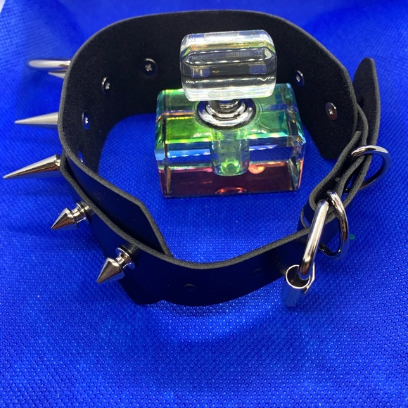 Big O-Round Punk Rock Gothic Chokers Women’s - Picture 5 of 8